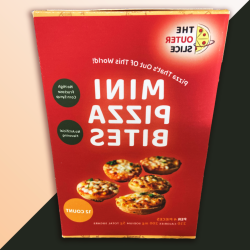 student designed box for Mini Pizza Bits